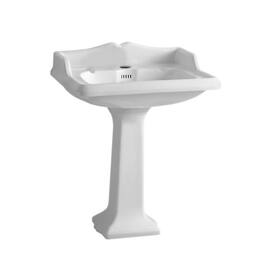Whitehaus - Isabella Collection Traditional Pedestal - White