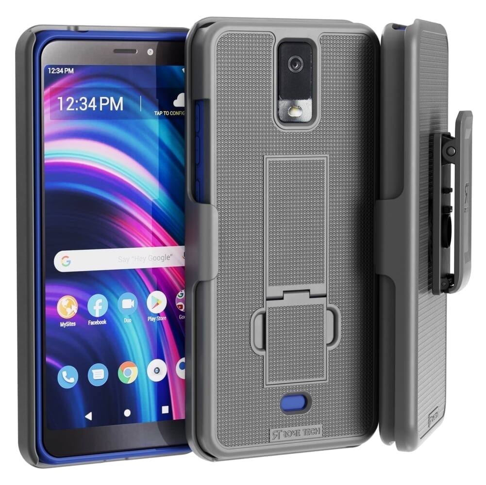 RomeTech - Rome Tech Shell Holster Case for BLU View 3 - Black