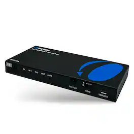 Orei - 8K 2-port HDMI™ Switch (Audio Extract)-BK-21A - Black & Blue