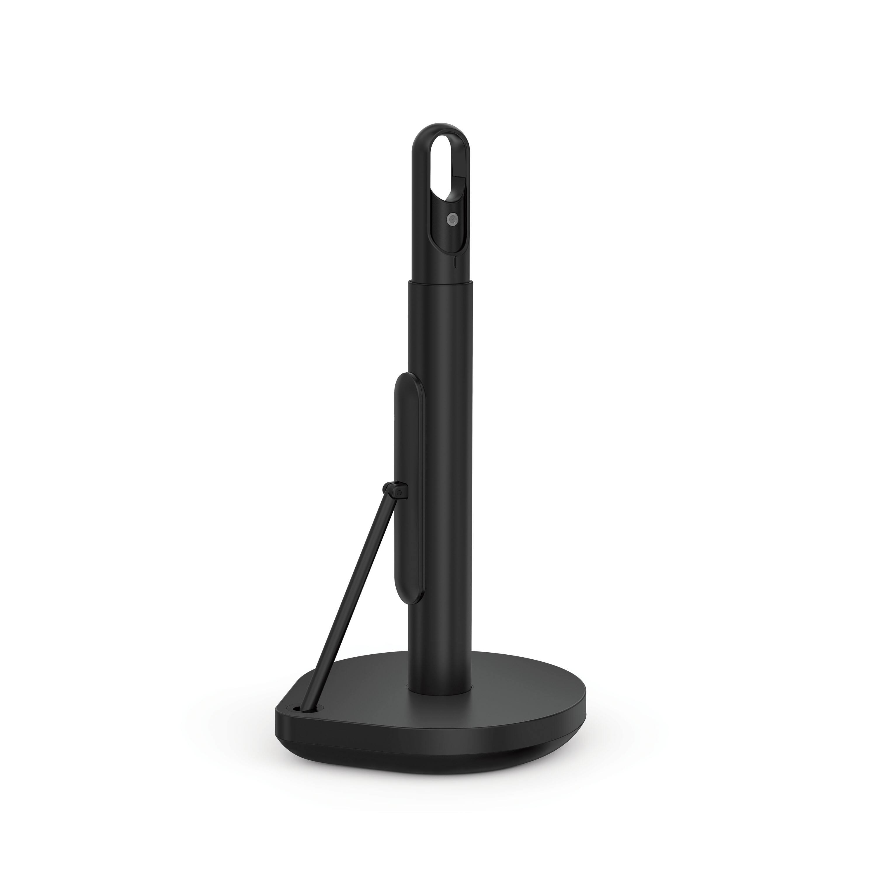 Alt View 3. simplehuman - paper towel holder with spray, black - Black.