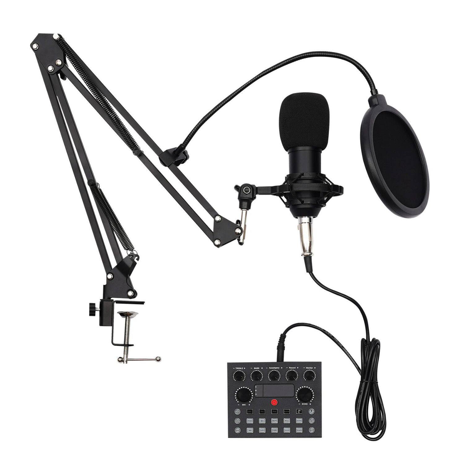 Front. Stock Preferred - Home Studio Recording Kit with Music Mixer & Professional Headphones - Black.