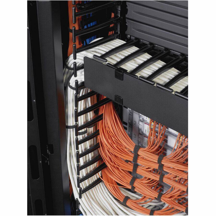 Alt View 5. APC - APC NetShelter Cable Management, Vertical Cable Manager, for NetShelter SX Networking Enclosure, Set of 4, 25 x 1778 x - Black.