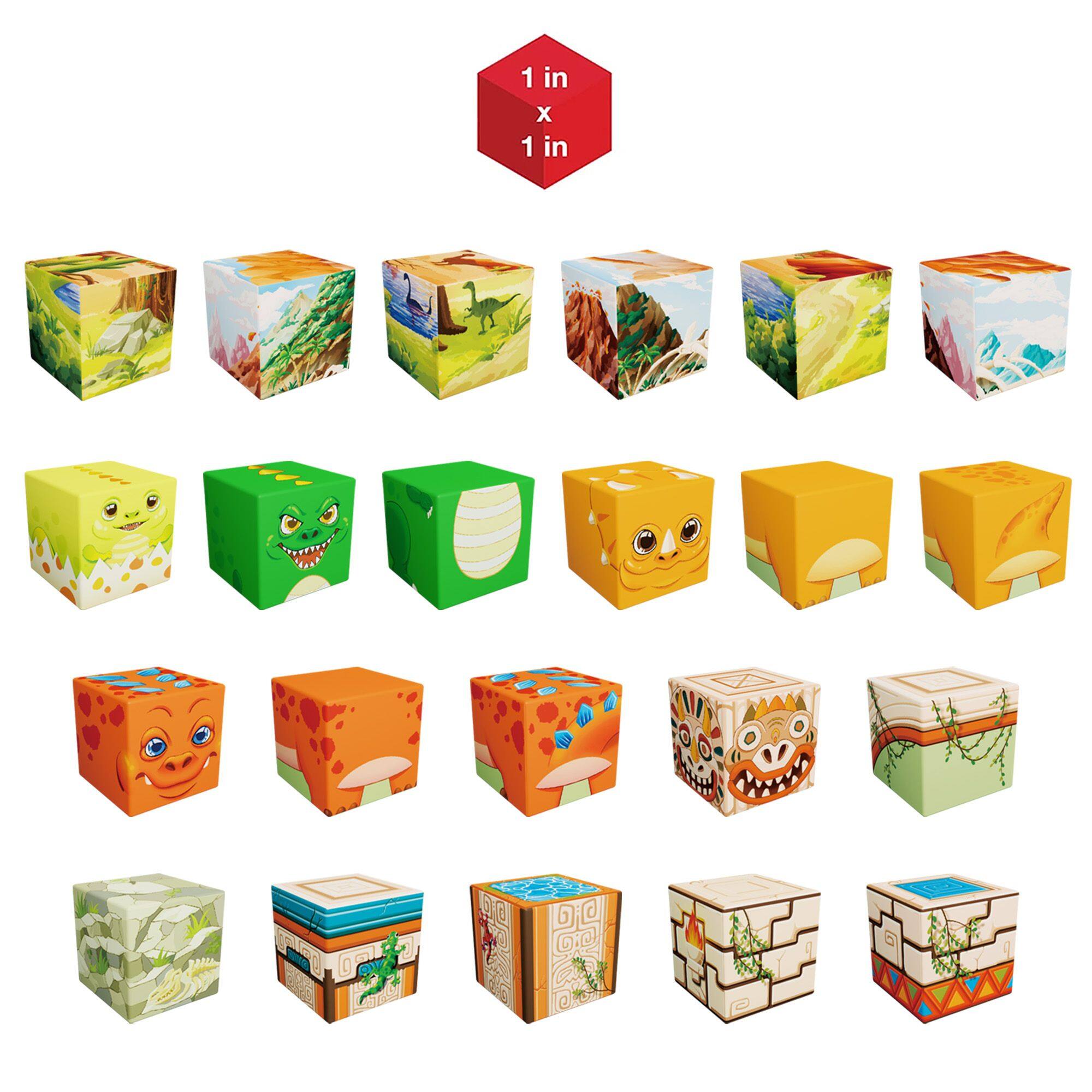 Alt View 5. PicassoTiles - PicassoTiles 72 PC Magnetic Blocks Dinosaur World Theme, Magentic Building Blocks for for Kids 3+.