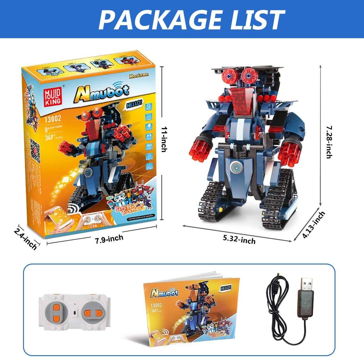 PACKAGE LIST  
Harizon MULD KING  
Amubot HELLO!  
13002  
B 349*  
P  
11-inch  
7.28-inch  
2.4-inch  
LSAPOS  
DAR  
7.9-inch  
5.32-inch  
4.13-inch  
Amubot 13002  
34~  
MELLOS