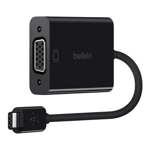 Belkin - B2B143-BLK USB-C to VGA Adapter - Black