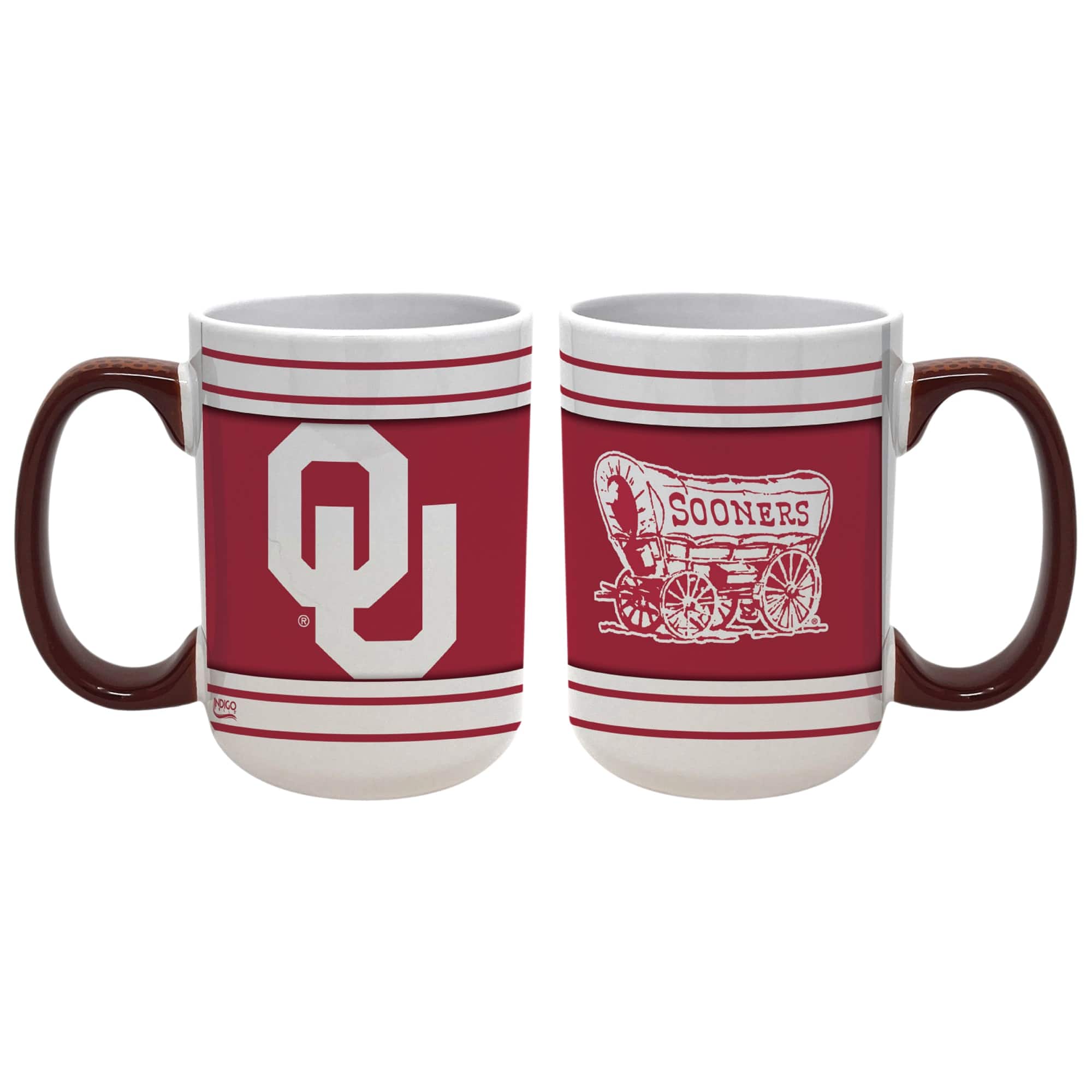 Photos - Mug / Cup Indigo Falls - Oklahoma Sooners 15oz. Home & Away 2-Pack Mug Set - Multicolor 200525534 