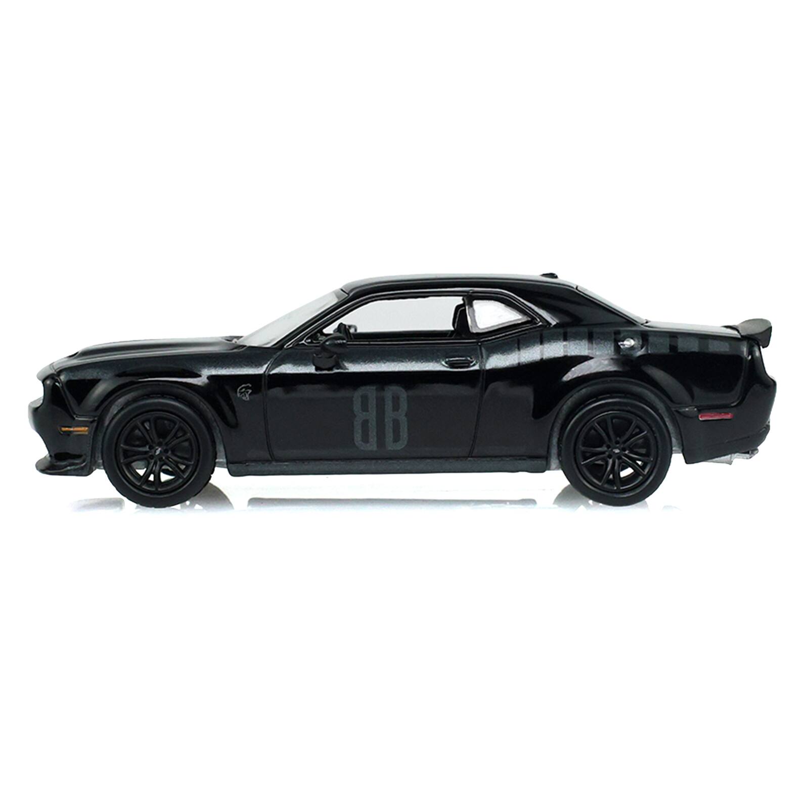 Alt View 1. Greenlight - 2017 Dodge Challenger SRT Hellcat Widebody Black "Black Bandit" Series 31 1/64 Diecast Model Car by Greenlight.