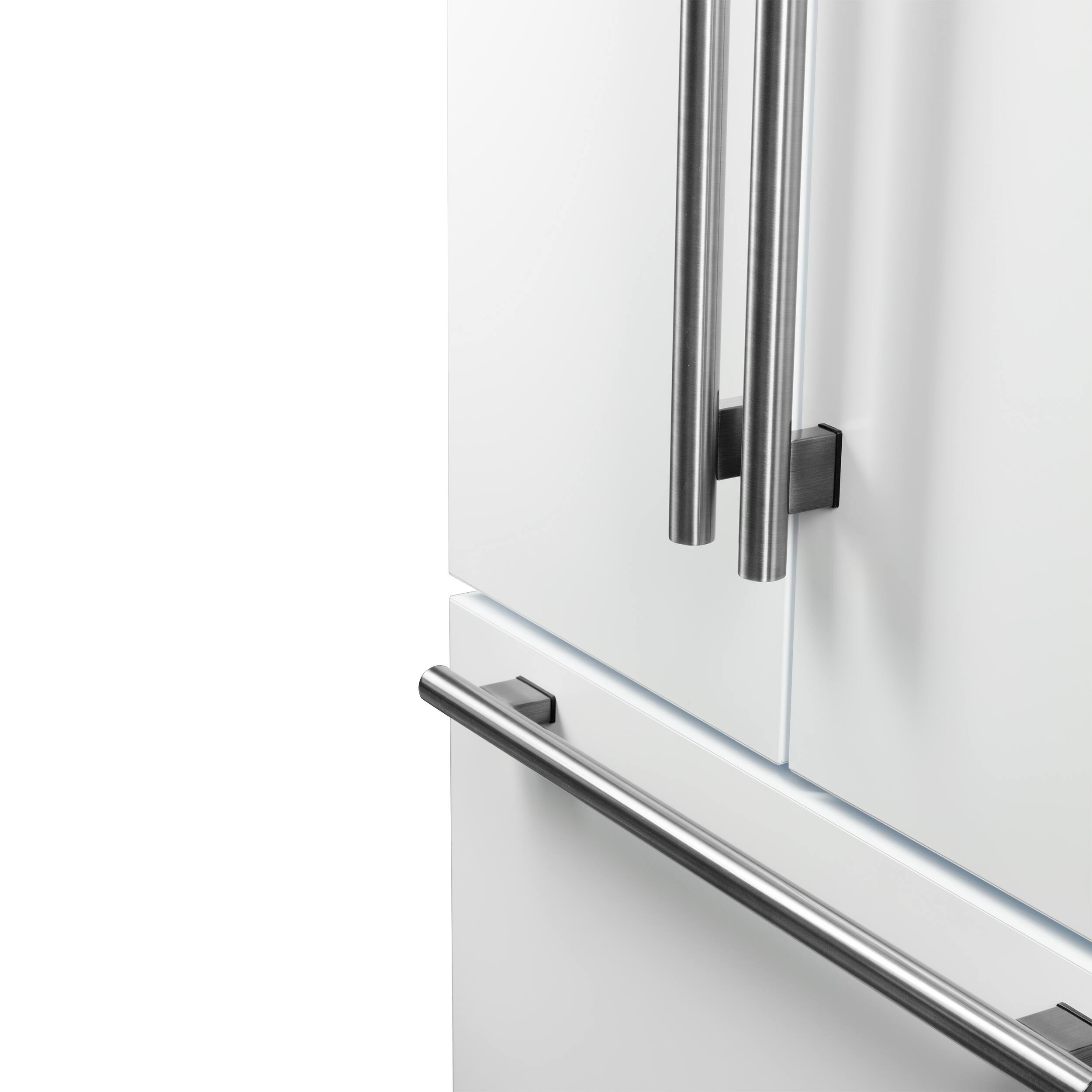 Alt View 5. Forno Appliances - Rivello 27.4 Cu. Ft. French Door Refrigerator with Internal Water Dispenser - White.
