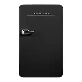 Magic Chef - MCR32CHB 3.2-Cu. Ft. ENERGY-STAR Certified Retro Mini Fridge with Manual Defrost - Black