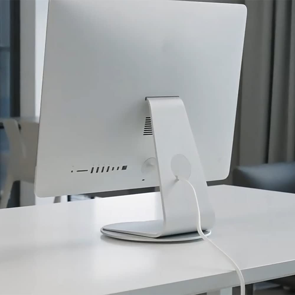 Alt View 5. ThinkLink Electronic - Aluminum 360 Rotation Monitor Swivel Base Computer Screen Turntable Stand Flat Panel Rotating Mat Imac Laptop - Default.