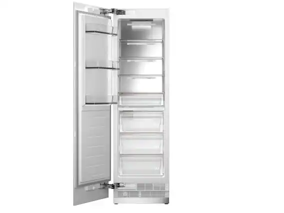 Front. Bertazzoni - 24" Bertazzoni Freezer Column - 12.4 Cu. Ft. - Counter-Depth - No Freezer - Panel Ready - Custom Panel Ready.