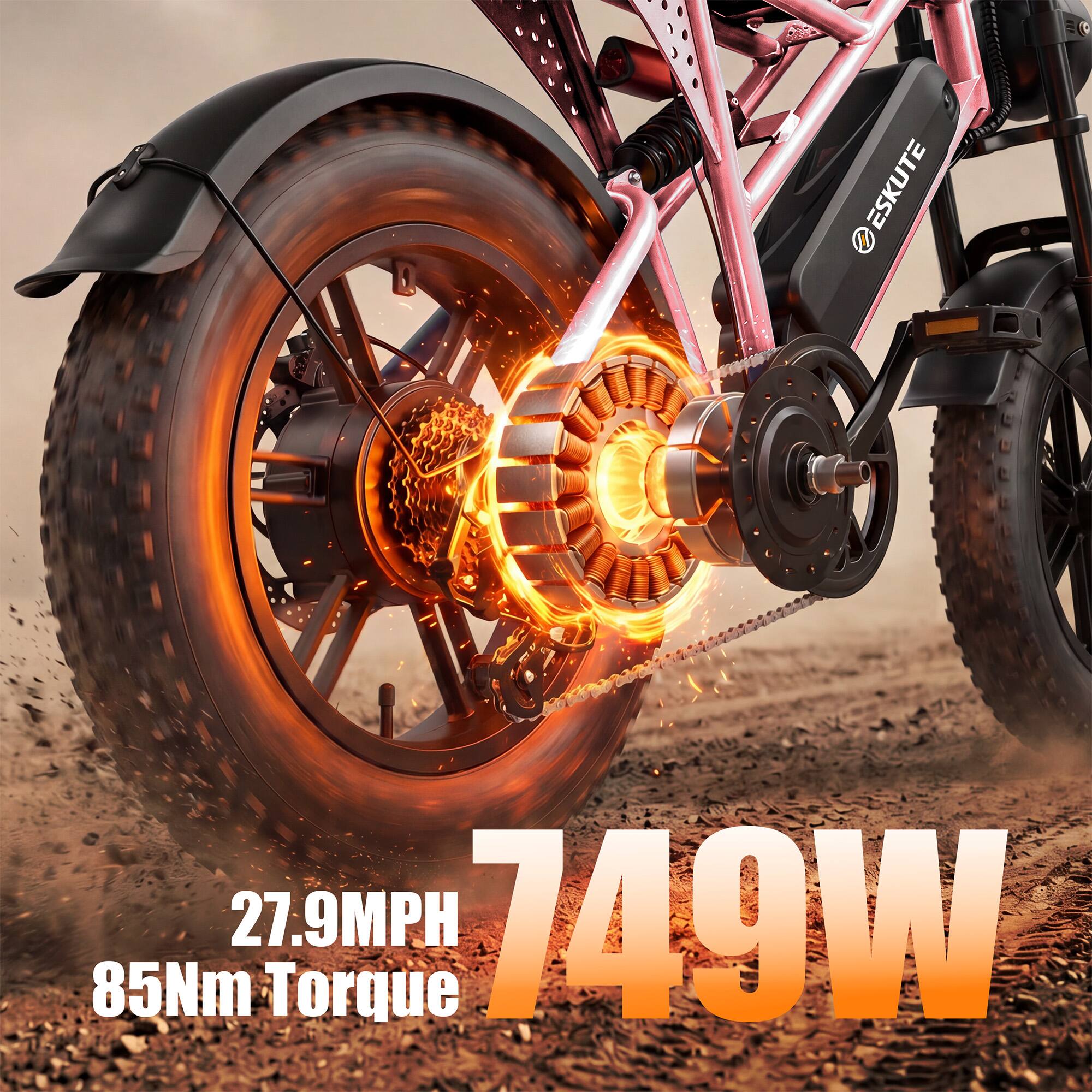 ESKUTE  
27.9MPH  
749W  
85Nm Torque