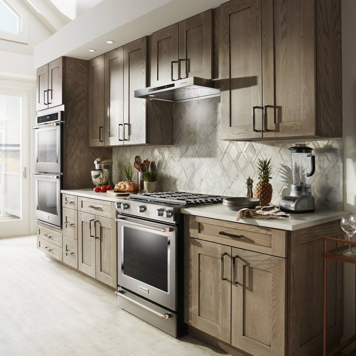 Alt View 10. KitchenAid - 5.8 Cu. Ft. Self-Cleaning Slide-In Gas Convection Range - Stainless Steel.