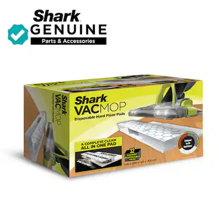 Shark GENUINE Parts & Accessories
Shark VACMOP Disposable Hard Floor Pads
A COMPLETE CLEAN ALL IN ONE PAD
32 VACMOP Disposable Pads
9.85 x 5.85 in (25 x 14.9 cm)
Designed for Hard Floors