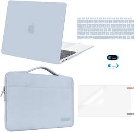 mosiso - 5-in-1 MacBook Air 13 Case and Sleeve Kit A2337/A2179/A1932 - Baby Blue