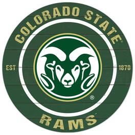 Jardine - Colorado State Rams 20'' x 20'' Indoor/Outdoor Circle Sign - Green
