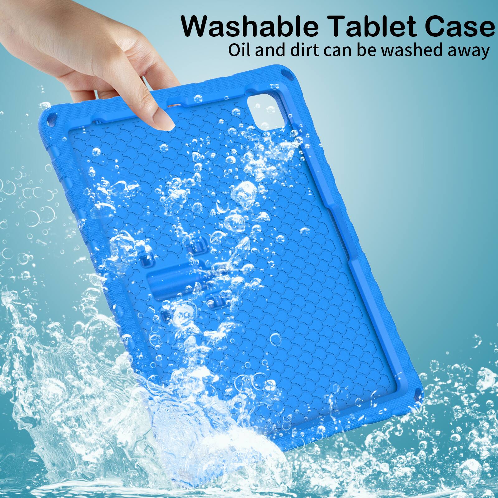 Washable Tablet Case  
Oil and dirt can be washed away