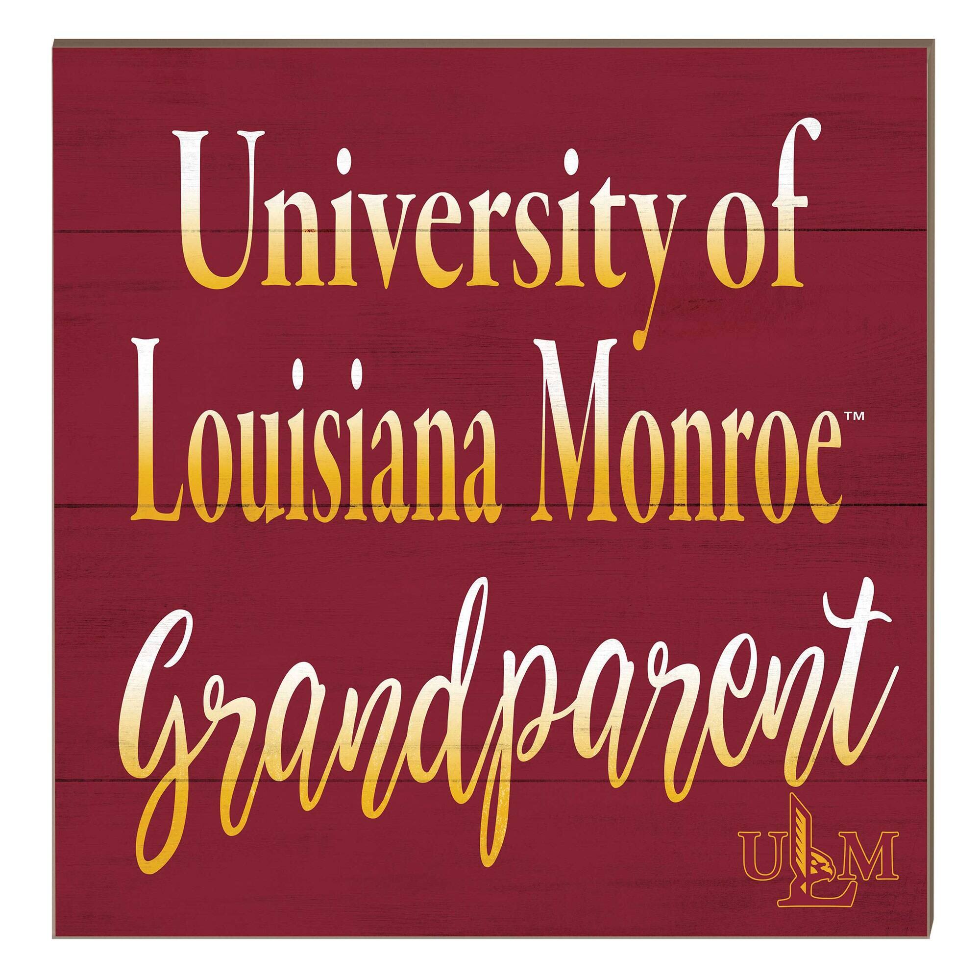 ULM Warhawks 10" x 10" Grandparent Plaque