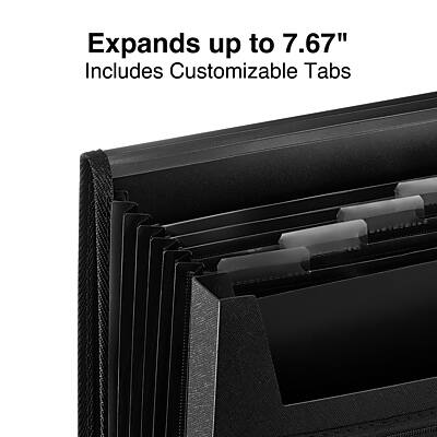 Expands up to 7.67"  
Includes Customizable Tabs
