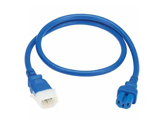 Front. Eaton - Eaton Tripp Lite Series 6ft PDU Power Cords C15 to P-Lock C14 Blue 6 Pack - Blue.