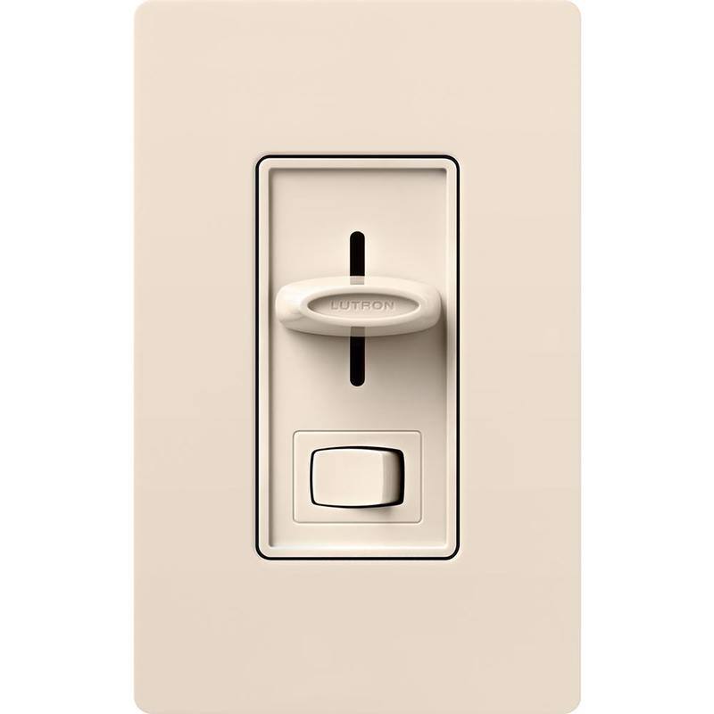 Angle. Lutron - Lutron Skylark Light Almond 150 W 3 Way Dimmer Switch 1 pk - Light Almond.