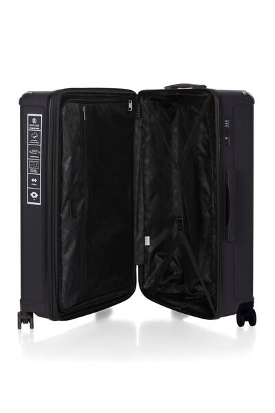 Roberto Cavalli 3 Piece Luggage Set with Expandable Hard Shell & 8 Roberto Cavalli 3 Piece Luggage Set with Expandable Hard Shell & 8