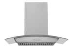 Front. Hauslane - Hauslane WM-630 30-in Convertible Stainless Steel Wall-Mounted Range Hood - Silver.