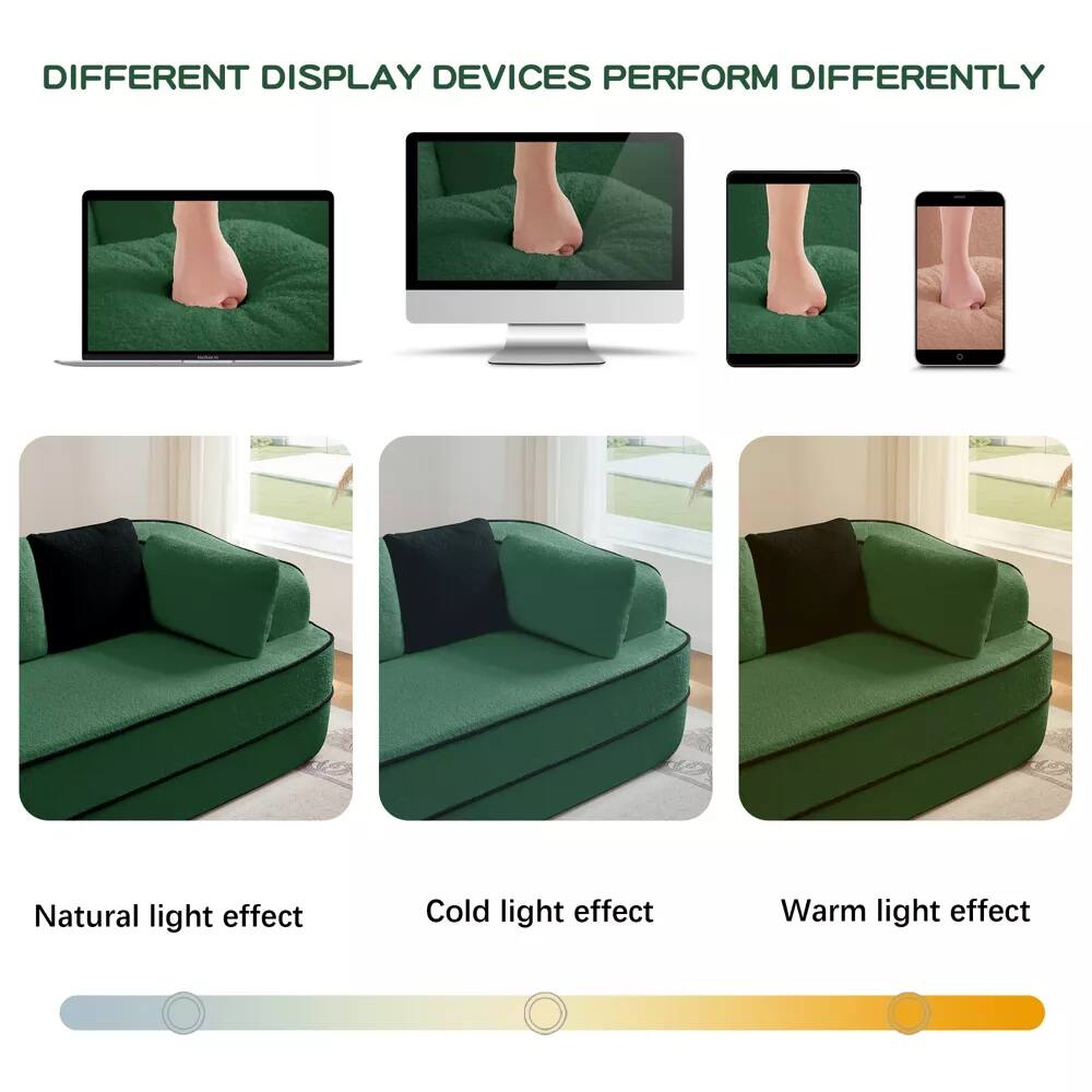 DIFFERENT DISPLAY DEVICES PERFORM DIFFERENTLY

Natural light effect

Cold light effect

Warm light effect