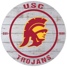 Jardine - USC Trojans 20'' x 20'' Indoor/Outdoor Weathered Circle Sign - Multicolor