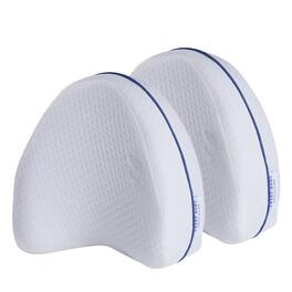 Sweet Home Collection - Leg & Knee Foam Support Pillow for Side Sleepers - 2-Pack - White