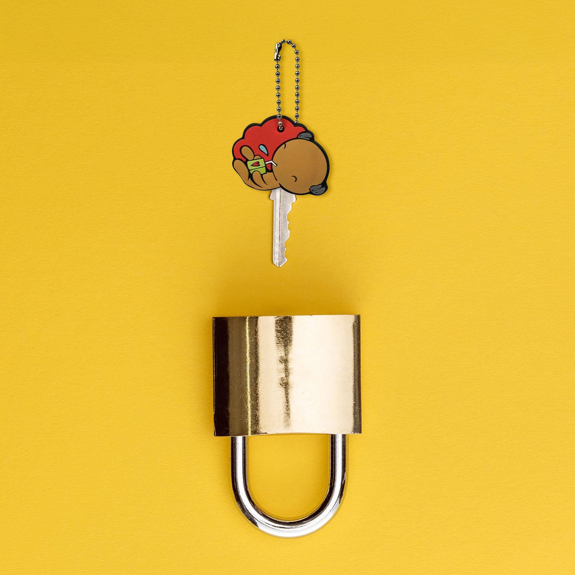 Alt View 1. Crowded Coop - Imps & Monsters Kipp Keycap - Red.