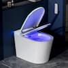 Front. Vipbear - Vipbear Smart Toilet with Bidet Built in, Night Light, One Piece Toilets with Soft Close, Dryer, Auto Lid&Seat - White.