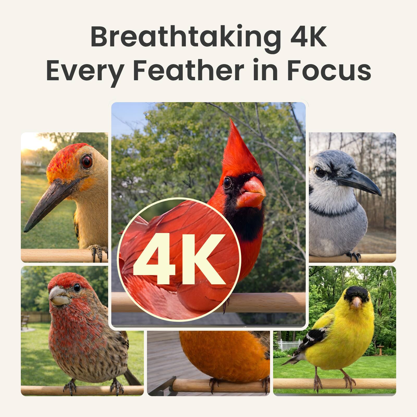 Breathtaking 4K  
Every Feather in Focus