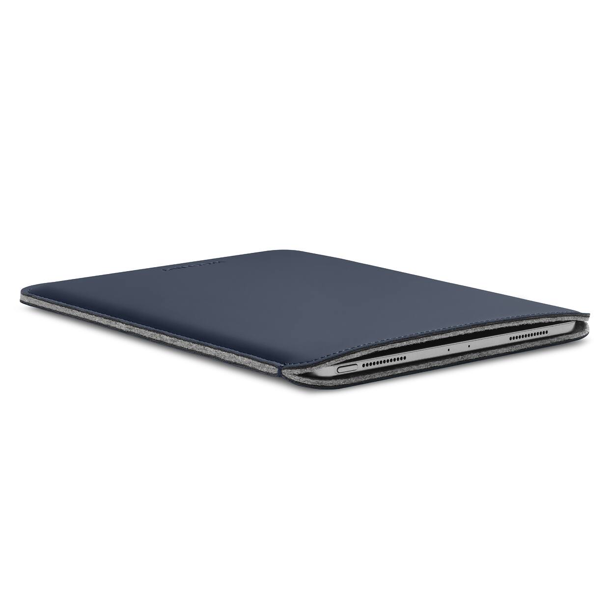 Left. Woolnut - Woolnut Coated PU Sleeve for 11-inch iPad Pro & Air - Blue - Blue.