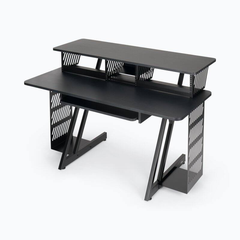 Alt View 4. On Stage Stands - On-Stage WS7700B Large Workstation Desk - Black - "NA".