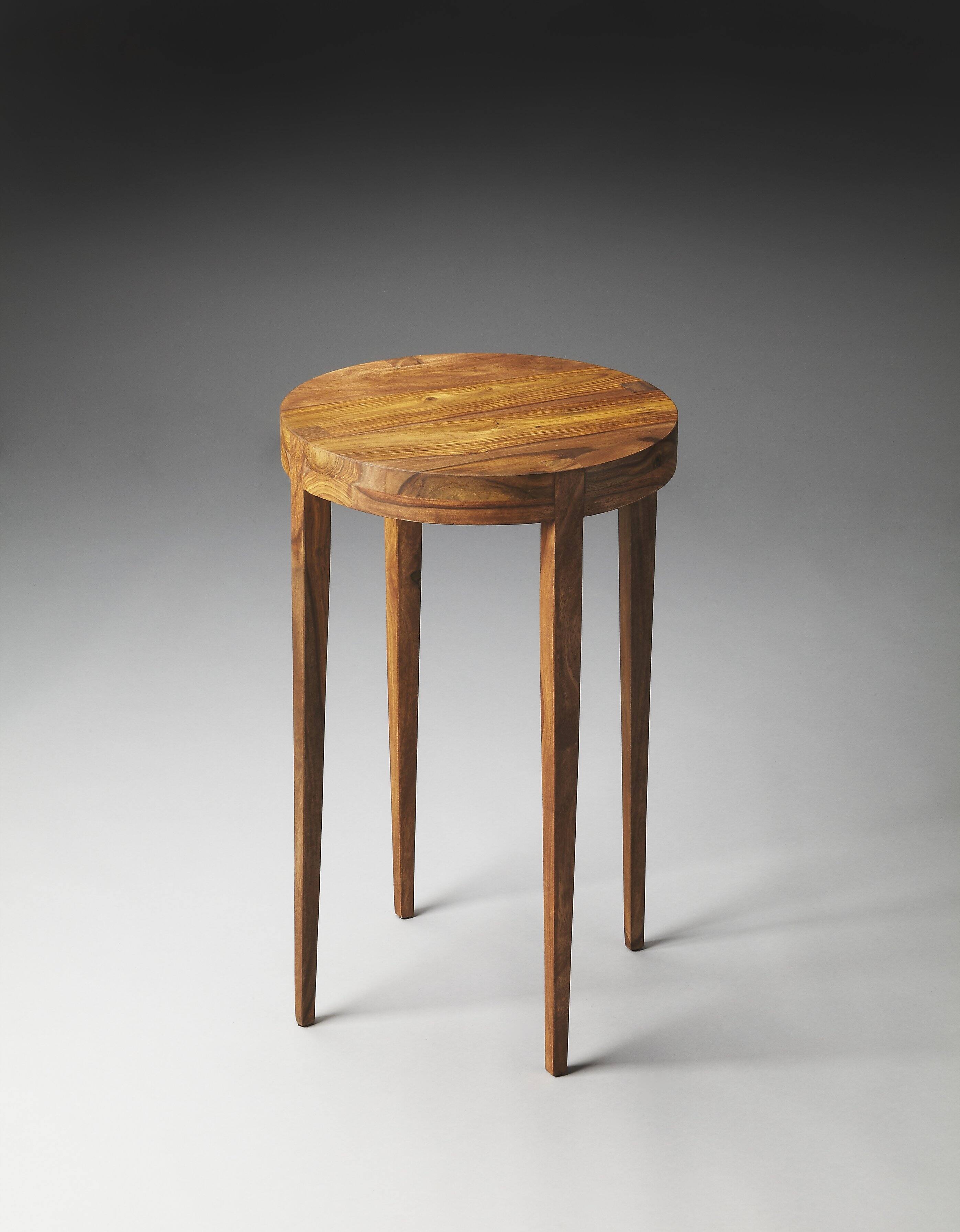 Alt View 2. Butler Specialty - Cagney Solid Wood Side Table - Light Brown.