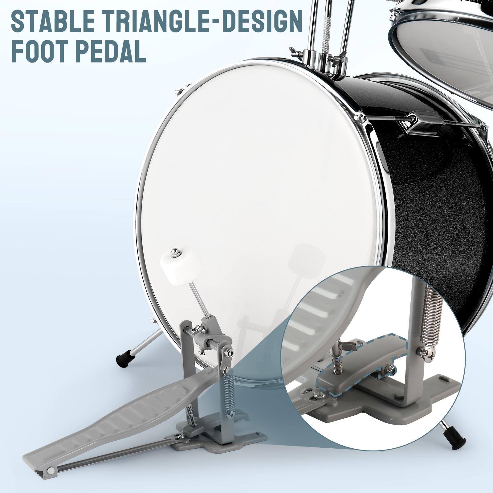 STABLE TRIANGLE-DESIGN FOOT PEDAL