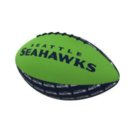 Logo Brands - Seattle Seahawks Mini Rubber Football - Multicolor