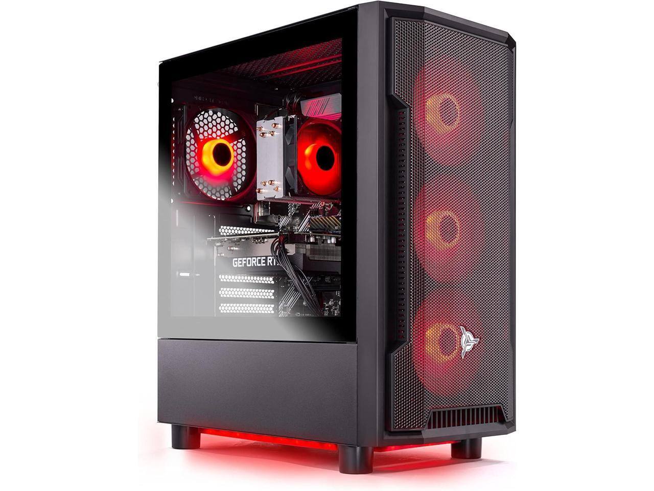 Alt View 2. Skytech Gaming - Skytech Shadow Gaming PC, Ryzen 7 5700, RTX 5060 Ti 8GB, 1TB NVMe, 16GB DDR4, 650W Gold, Wi-Fi, Win 11.