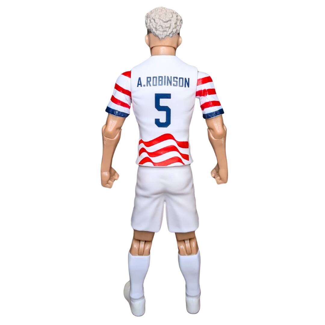 Alt View 4. Banbo Toys - Banbo Toys SOCKERS 2026 USMNT Antonee Robinson (Home Jersey) 8" Collectible Soccer Action Figure.