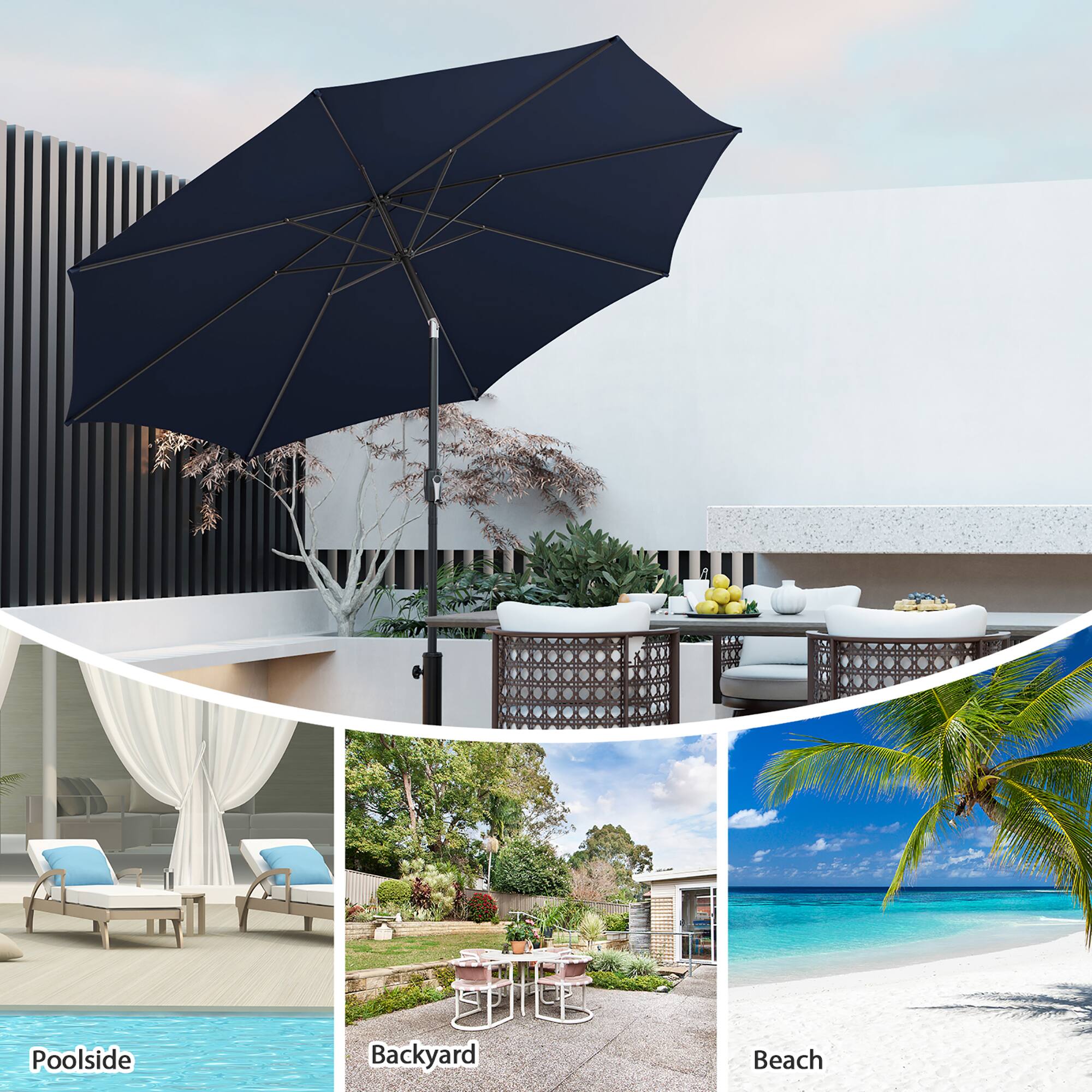 Poolside
Backyard
Beach