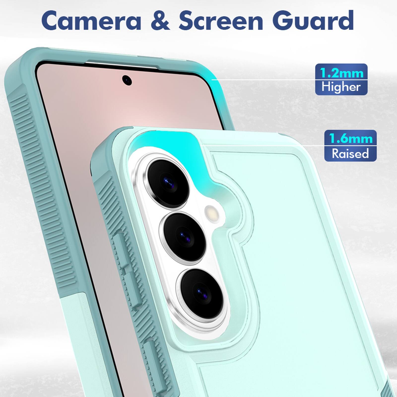 Camera & Screen Guard

1.2mm Higher

1.6mm Raised