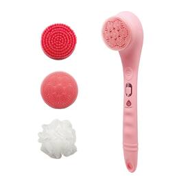 Pursonic - Rechargeable Waterproof Silicone Bath Brush with 3 Interchangeable Brush Heads