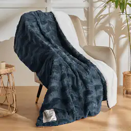 Navy Blue Throw