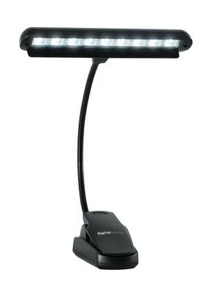 Front. Gator Frameworks - Clip-on LED Music Lamp with Adjustable Neck, with Clamp on Design Allows Attachment in a Variety of Applications.