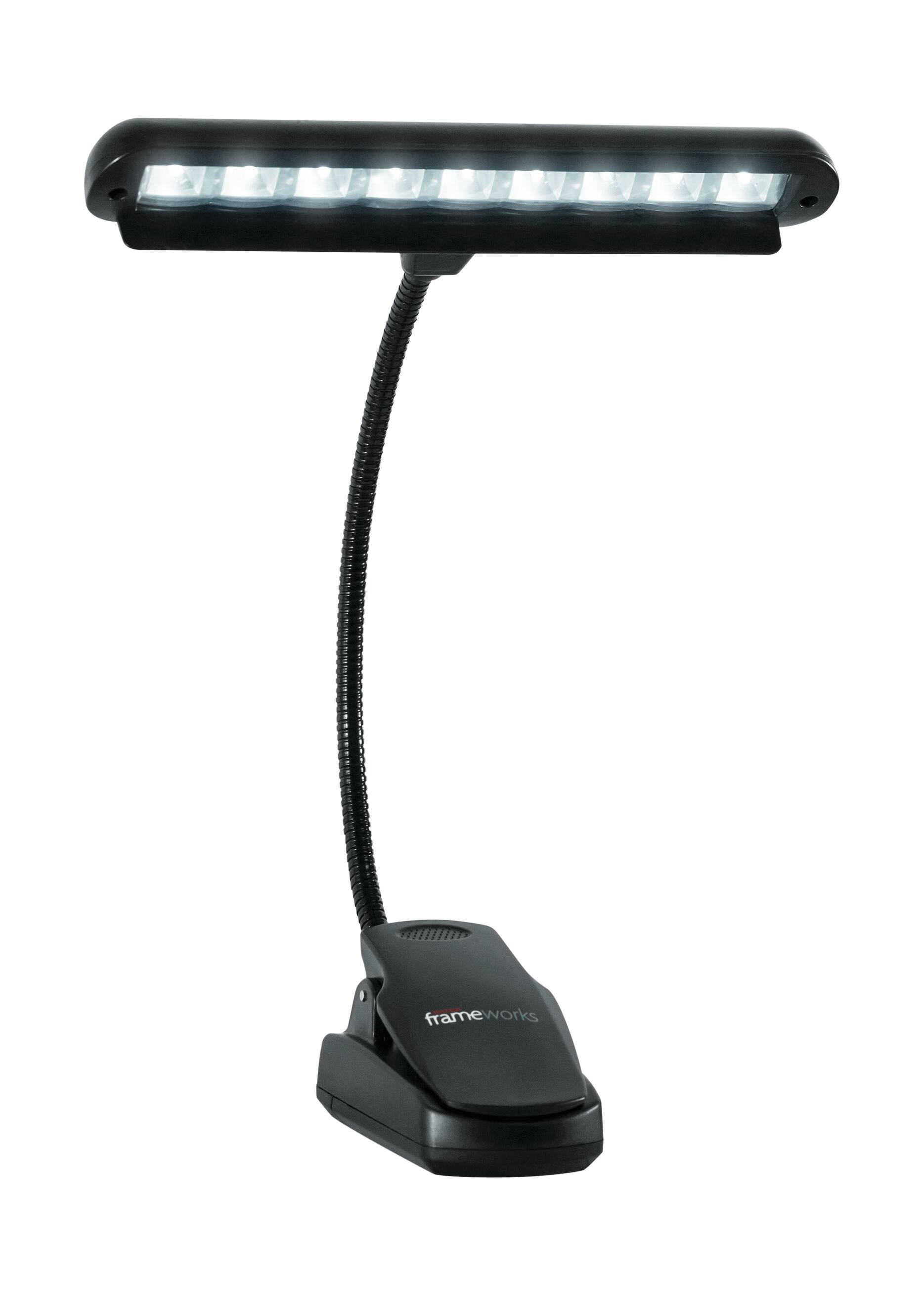 Gator Frameworks - Clip-on LED Music Lamp with Adjustable Neck, with Clamp on Design Allows Attachment in a Variety of Applications