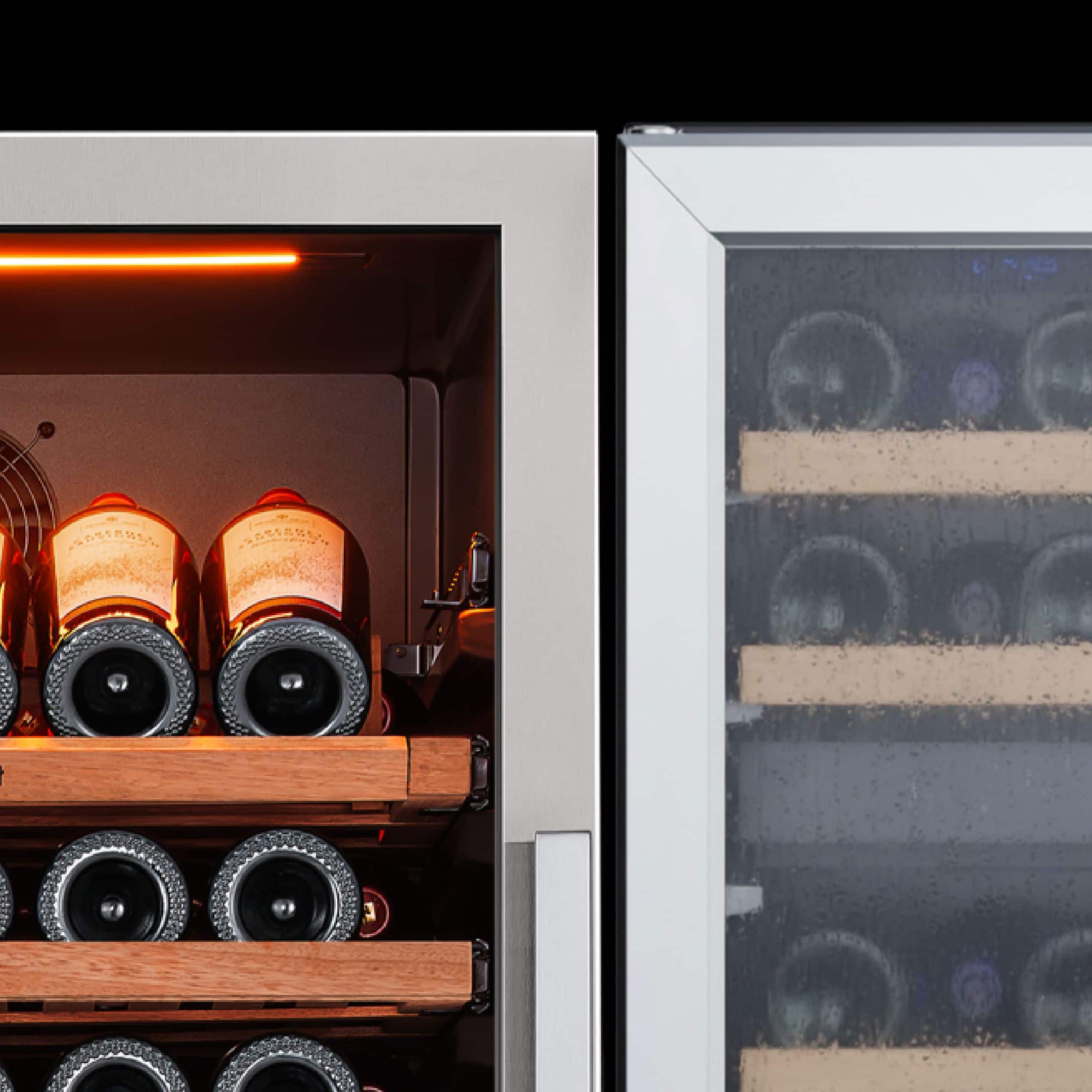 Ca'Lefort 24 inch Dual Zone Wine Cooler Refrigerator 155 Bottle