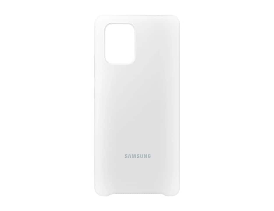 Photos - Case Samsung  Galaxy S10 Lite Silicone Cover | Color: - White EF-PG770TWEGUS 