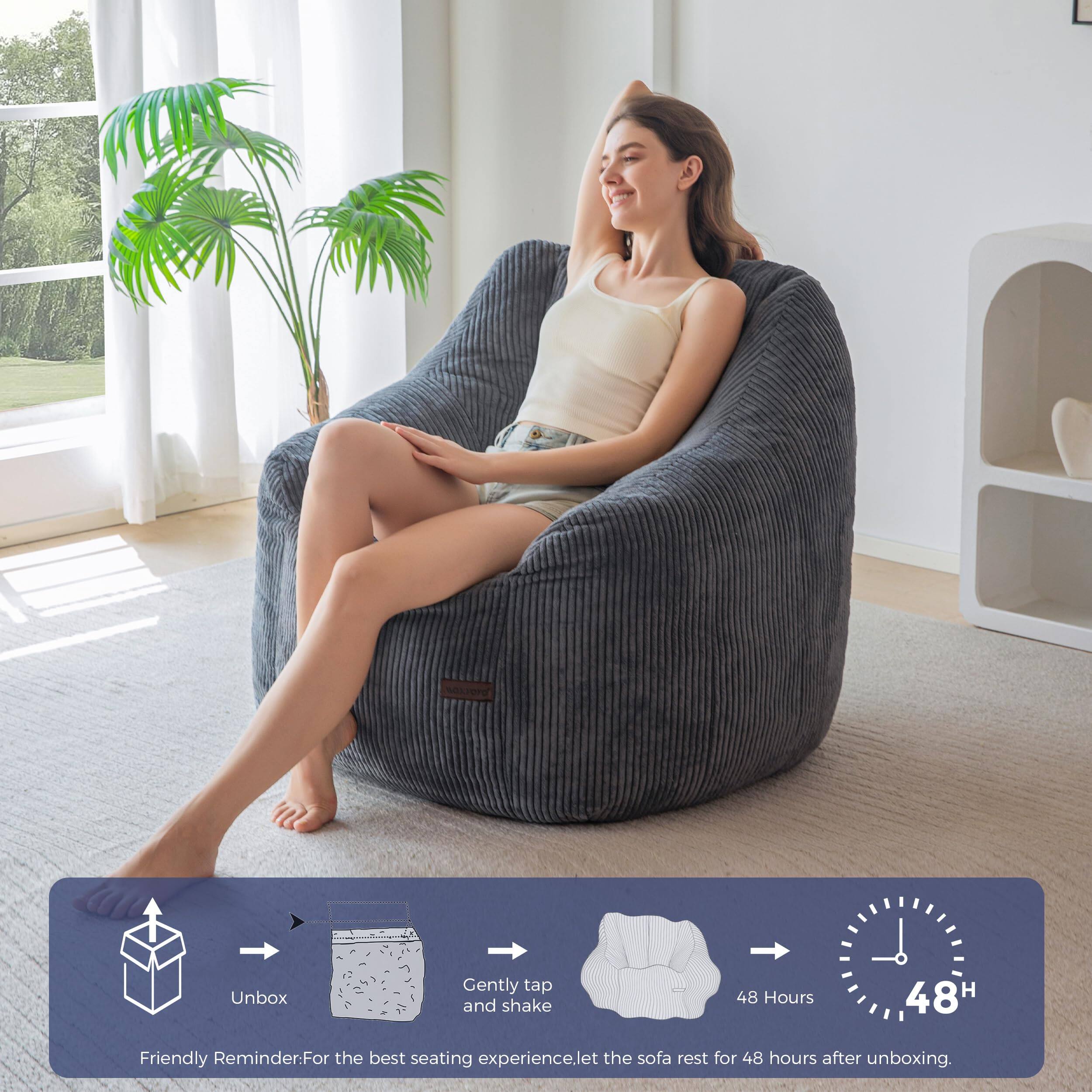 Sure, here is the corrected and grouped text:

---

**SOL7ER**

- Unbox
- Gently tap and shake
- 48 Hours
- 48H

**Friendly Reminder:** For the best seating experience, let the sofa rest for 48 hours after unboxing.

---