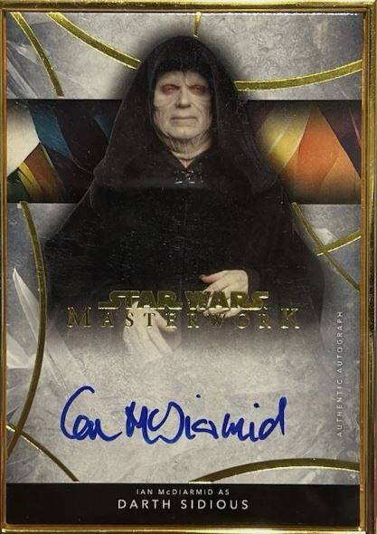 STAR WARS MASTERWORK AUTOGRAPH  
IAN MCDIARMID AS DARTH SIDIOUS